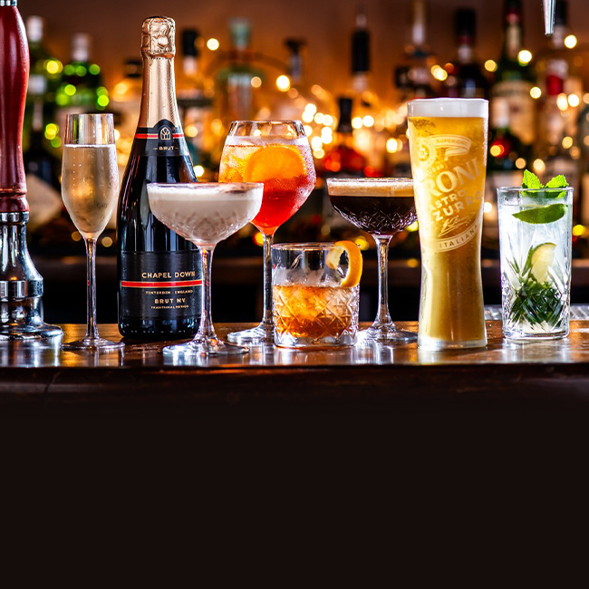 Wine & Drinks menu at The Spade Oak