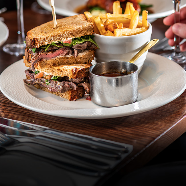 Brunch menu at The Spade Oak