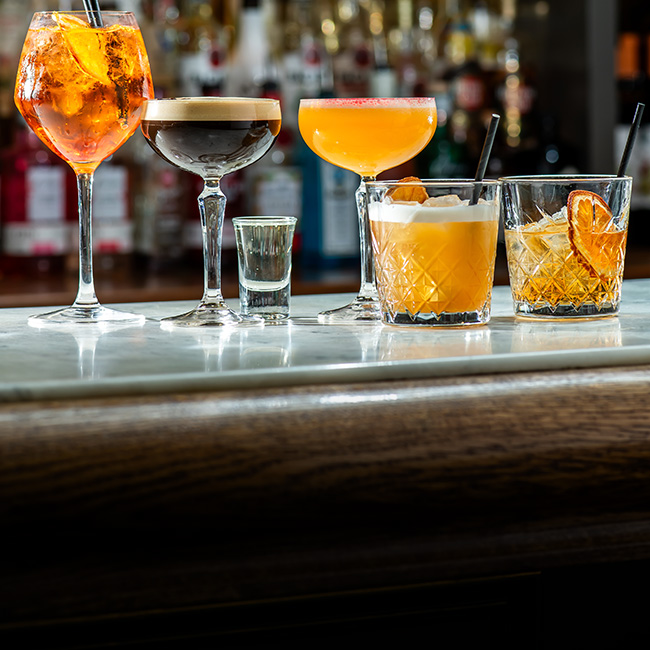 Wine & Drinks menu at The Spade Oak