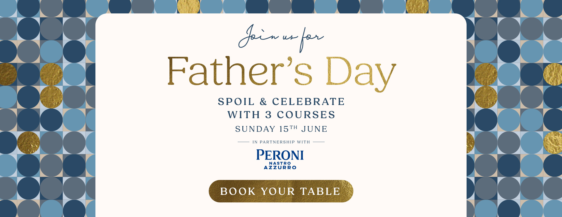 Father’s Day menu Bourne End