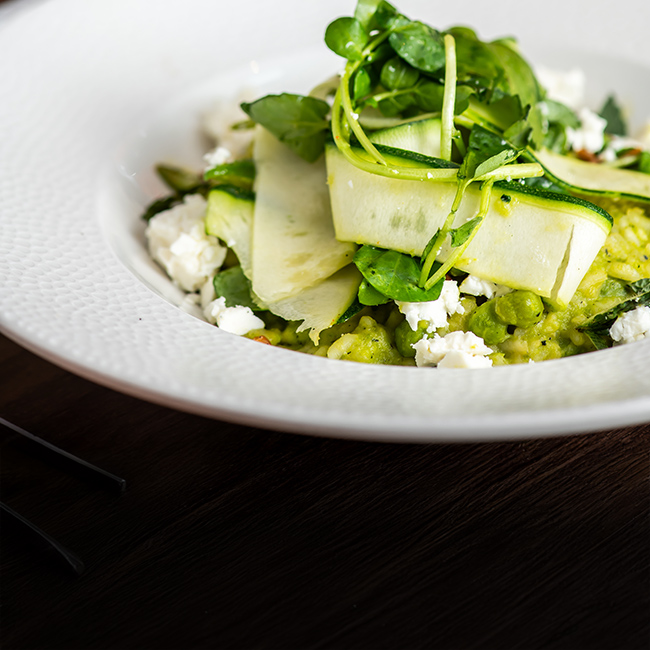 Vegan menu at The Spade Oak