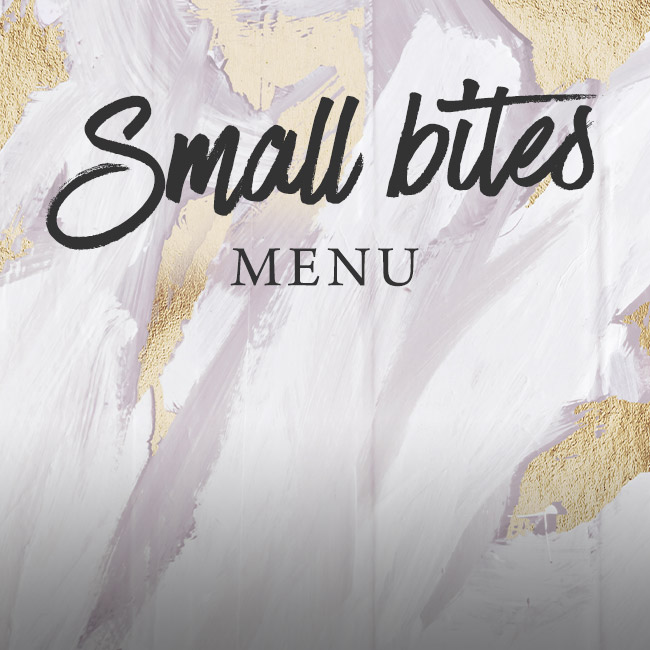 Small Bites menu at The Spade Oak 